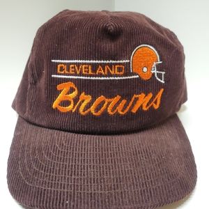 Vintage Cleveland Browns Hat 
Corduroy NFL Footbal